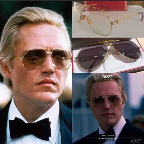 (SOLD)Rare Cartier Santos 24K Gold-plated Aviator Sunglasses (Vintage) - Picture 2 of 16